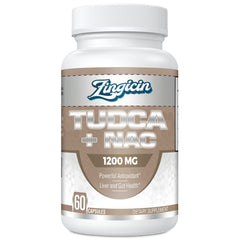 Zingicin TUDCA with NAC 1200mg - bottle and packaging