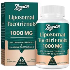 Front view of Zingicin Vitamin E Tocotrienols bottle