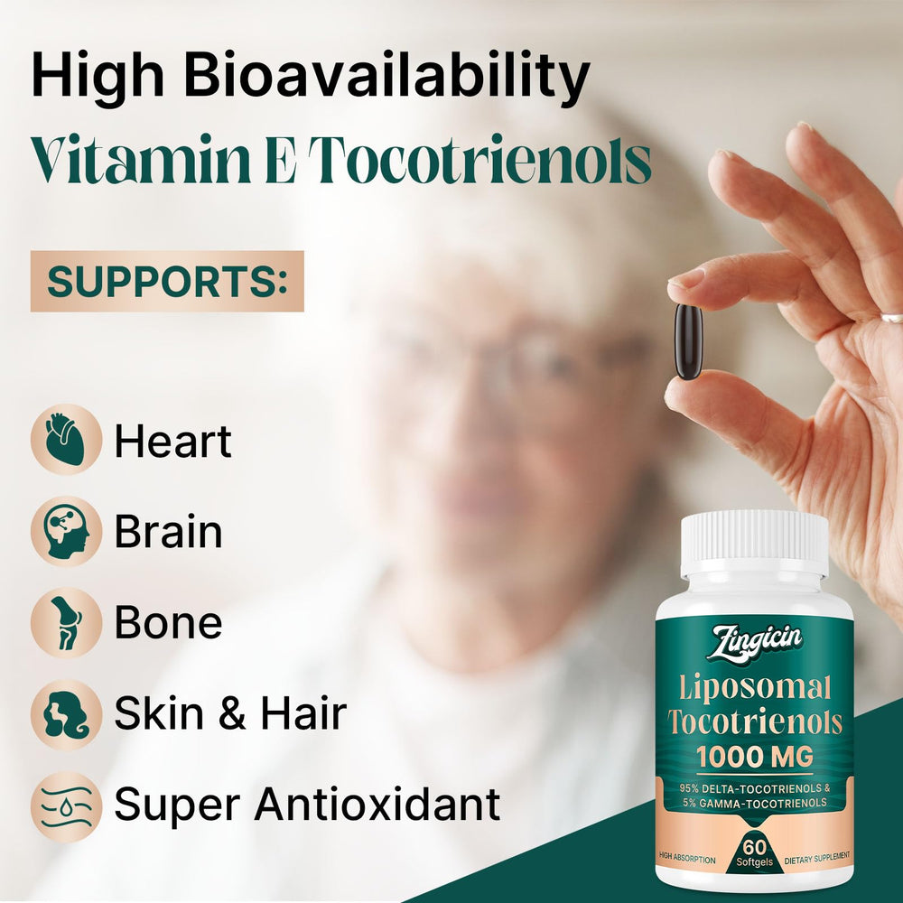 Zingicin Tocotrienols packaging and label