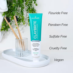 Fluoride-free natural toothpaste branding