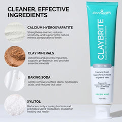 Toothpaste with green tea extract and mint flavor