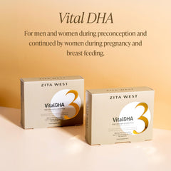 Zinc component of Zita West Vital DHA.