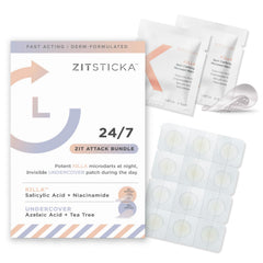 ZitSticka KILLA patch on a deep pimple for targeted care.
