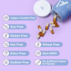 Eco-friendly packaging and allergen-free icons