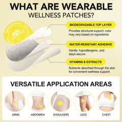 Discreet wearing of dopamine patch on skin