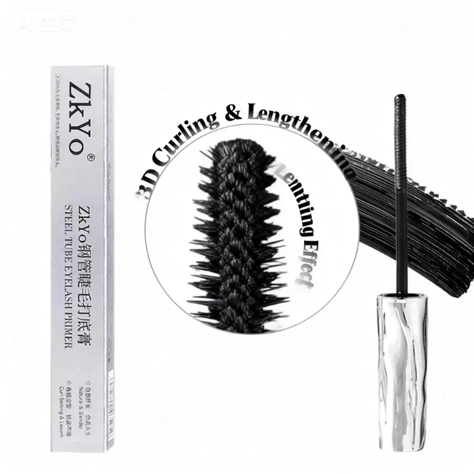 zkyo 3D curling effect creating lifted, voluminous lashes