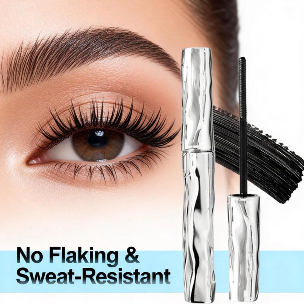 zkyo no-flake mascara finish on defined, long lashes