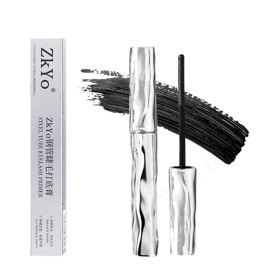zkyo steel-tube eyelash primer being applied for a smooth lash base