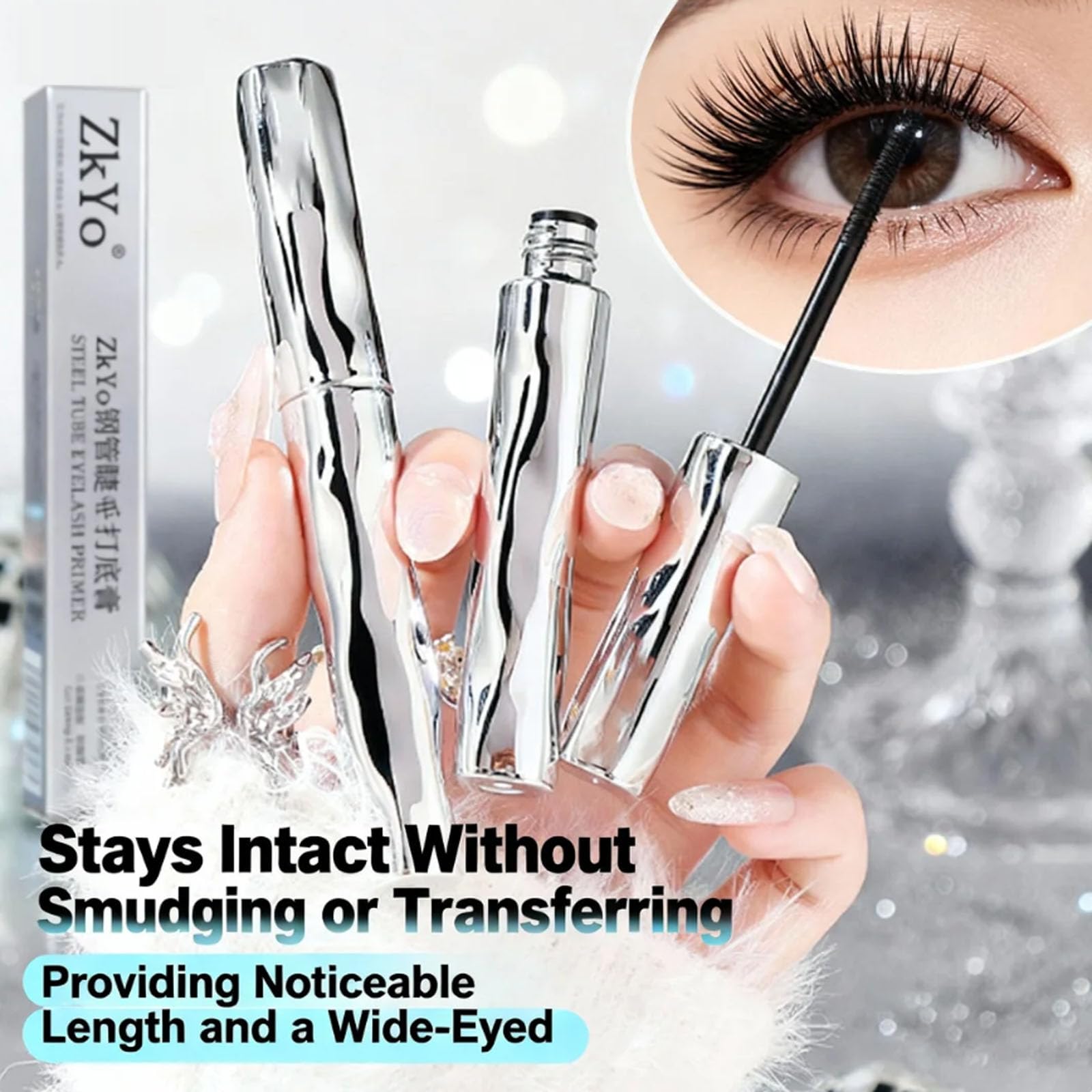 zkyo sweat-resistant mascara enduring daily activities