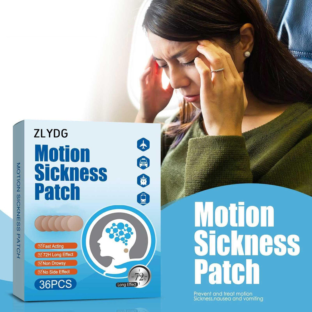 ZLYDG Motion Sickness Patch behind the ear ready for quick relief during travel
