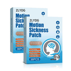 ZLYDG Motion Sickness Patch packaging for quick, portable travel relief.