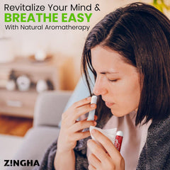 Nasal stick size fits in a pocket for on-the-go use