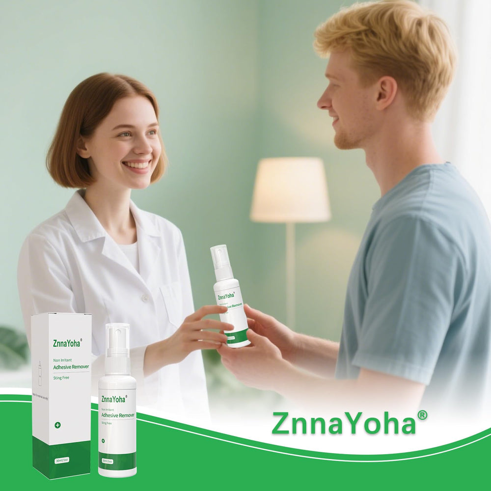 ZnnaYoha adhesive remover wig-glue removal with clean skin afterward.