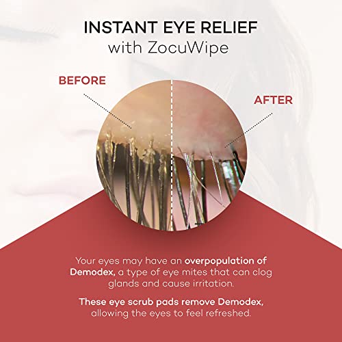 Zocular Zocuwipe okra complex visual highlights a natural cleansing formula for eyelids