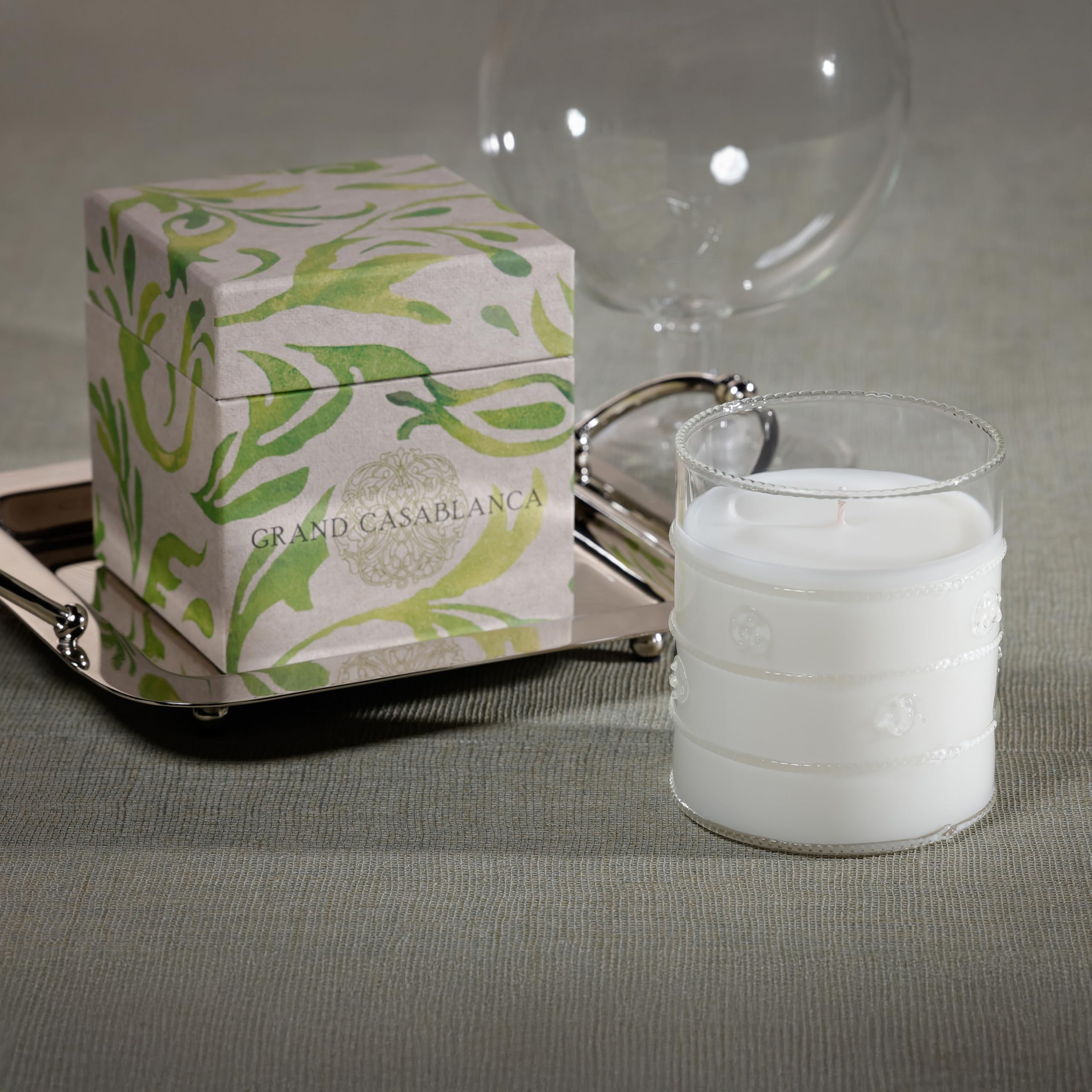 Zodax Grand Casablanca candle placed in the kitchen and bathroom