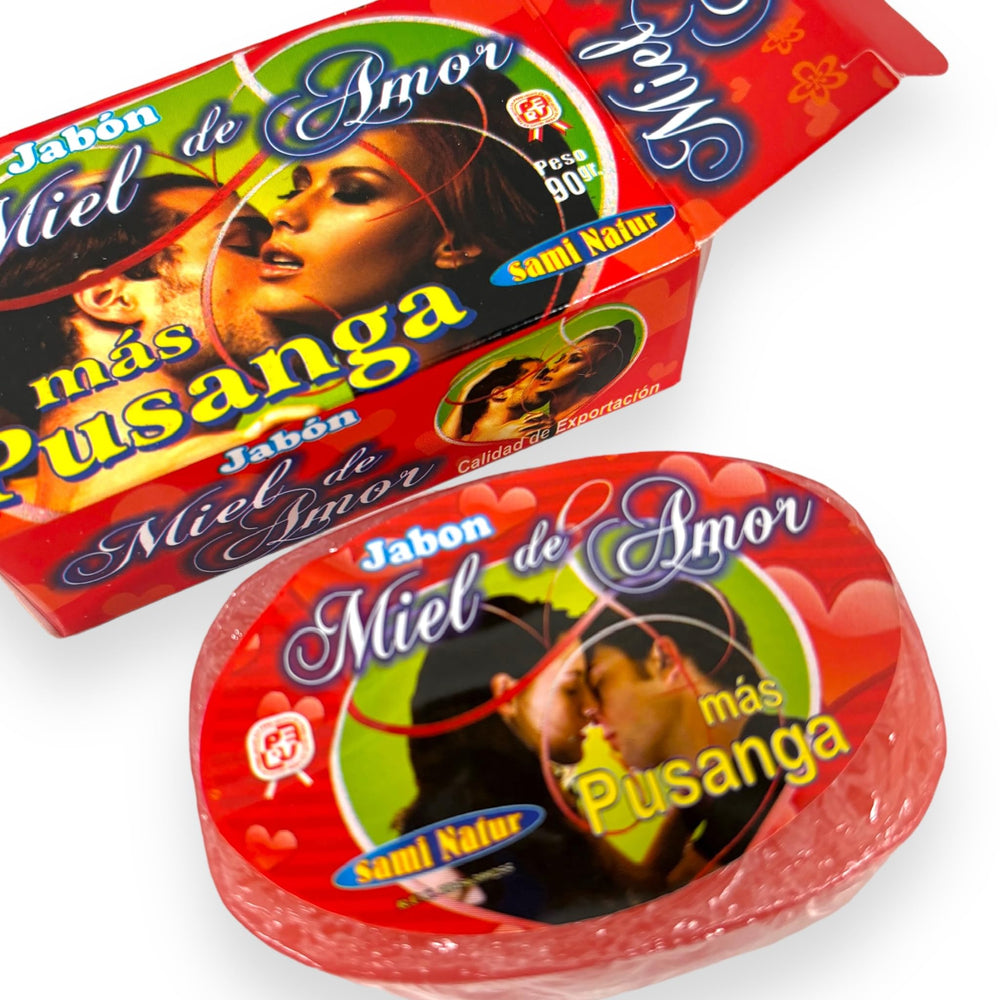 Romantic setting with Zoeartcrafts Pusanga Miel de Amor bar soap evokes mood for evenings