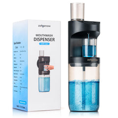 Close-up of magnetic cup attachment to the dispenser
