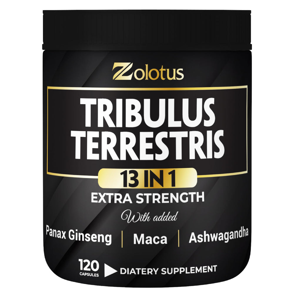 Product hero image showing Zolotus 13in1 Tribulus Capsules