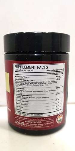 Ingredient lineup including turmeric, ginger, elderberry and quercetin