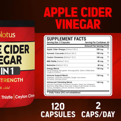 Label view showing 120 capsules and 2-month supply