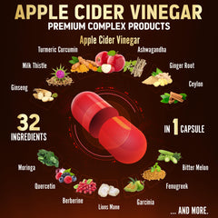 Vegan, non-GMO, gluten-free Apple Cider Vinegar capsules