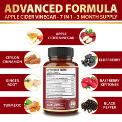 Ingredients: Apple Cider Vinegar, Ceylon Cinnamon, Ginger, Turmeric, Raspberry Ketones, Black Pepper