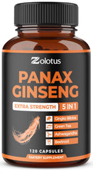 Zolotus Panax Ginseng + Ginkgo Biloba bottle front label