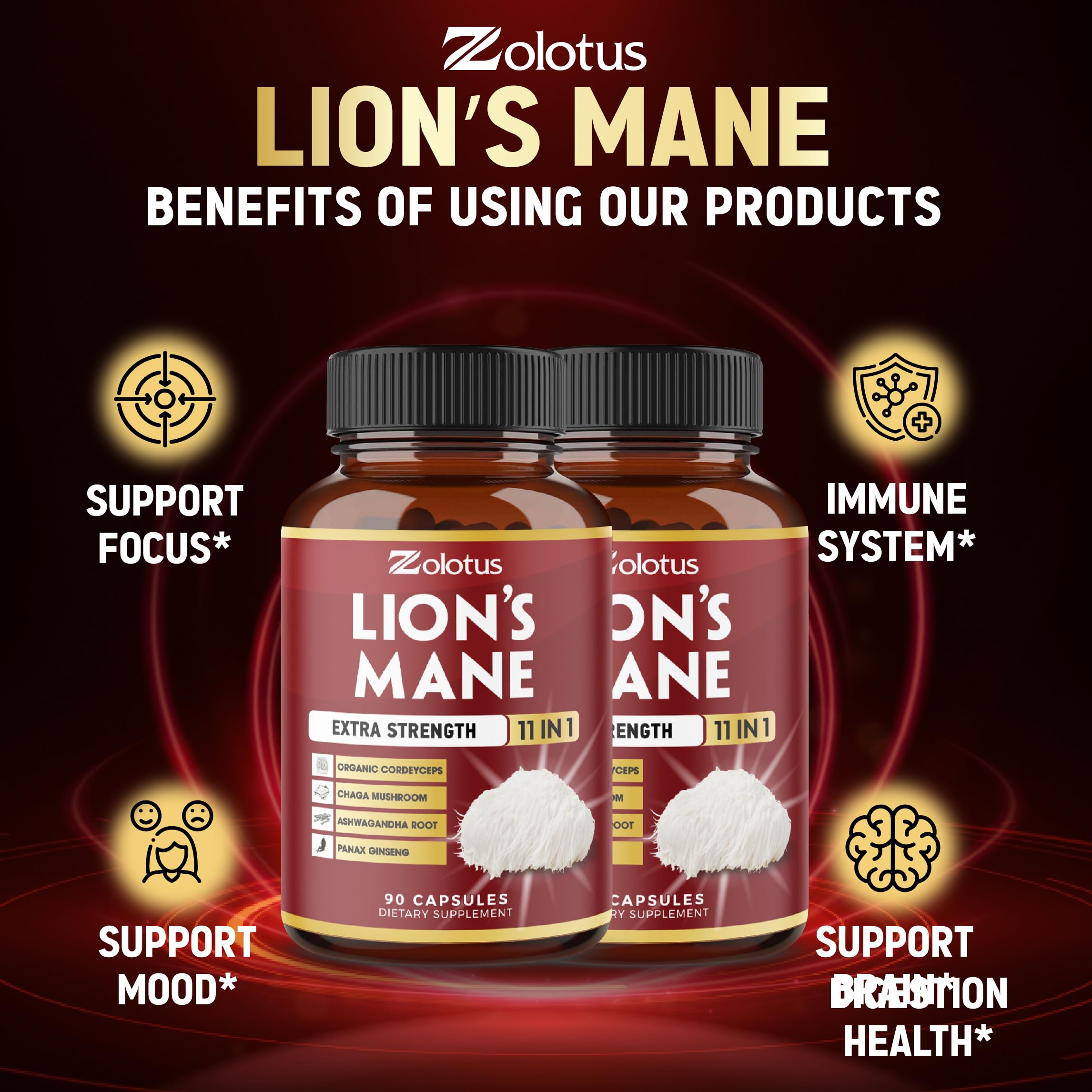 Packaging shows a 6-month supply of capsules