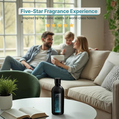 Zone Scent BOMBEI reed-diffuser image suggests long-lasting aroma without overpowering spaces.