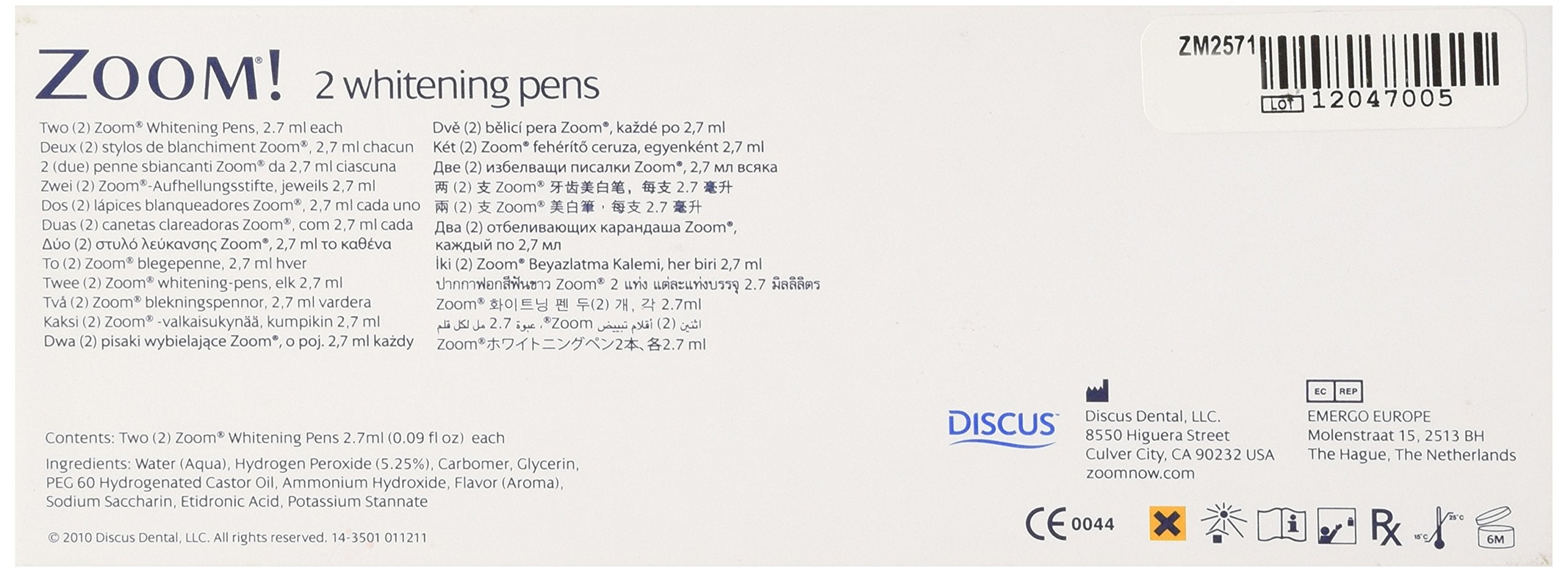 Zoom Whitening Pens 2 Pack - close up of click pen applicator