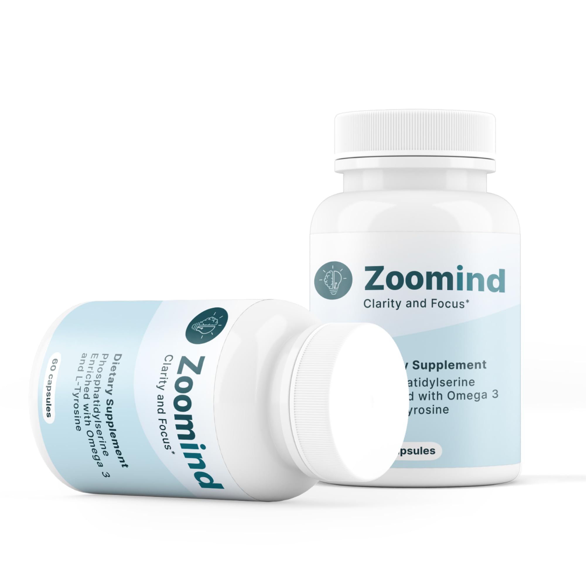 Zoomind bottle resting on a clean, minimal background