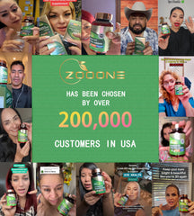 Retail display of Zooone Lutein Eye Vitamins on a store shelf