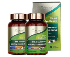 Zooone Lutein eye vitamins bottle front shows packaging for macular support