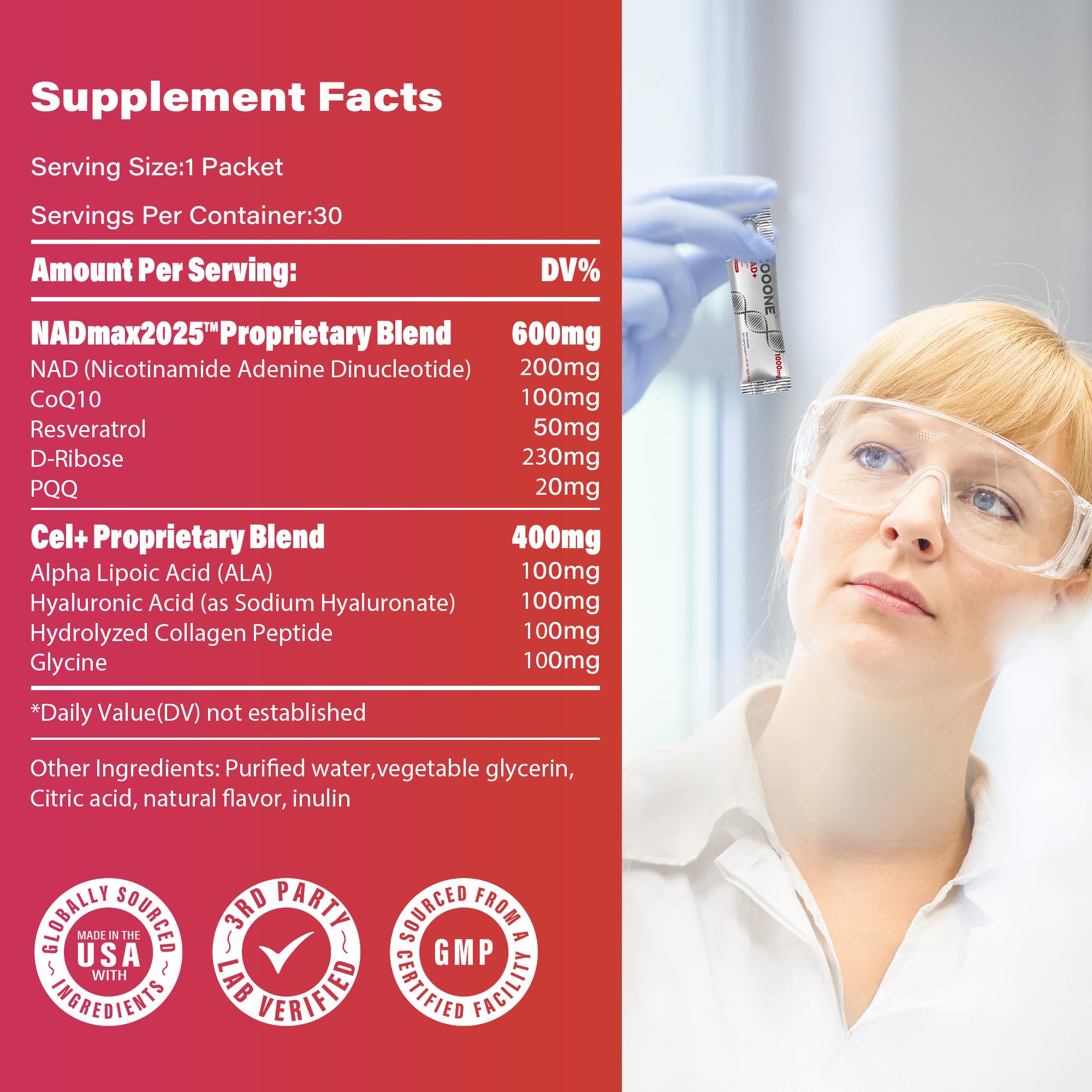 Zooone NAD+ is proudly made in the USA.