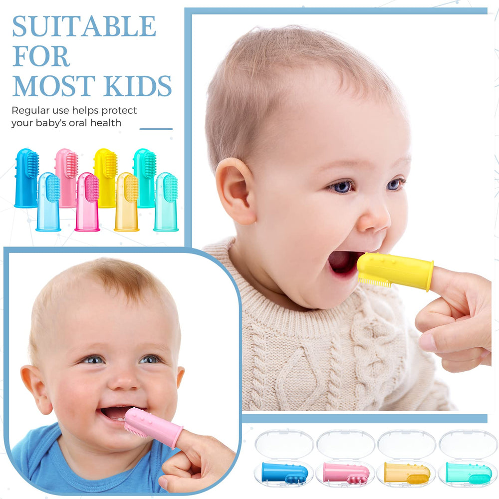  Finger toothbrushes suitable for newborns and toddlers for oral care