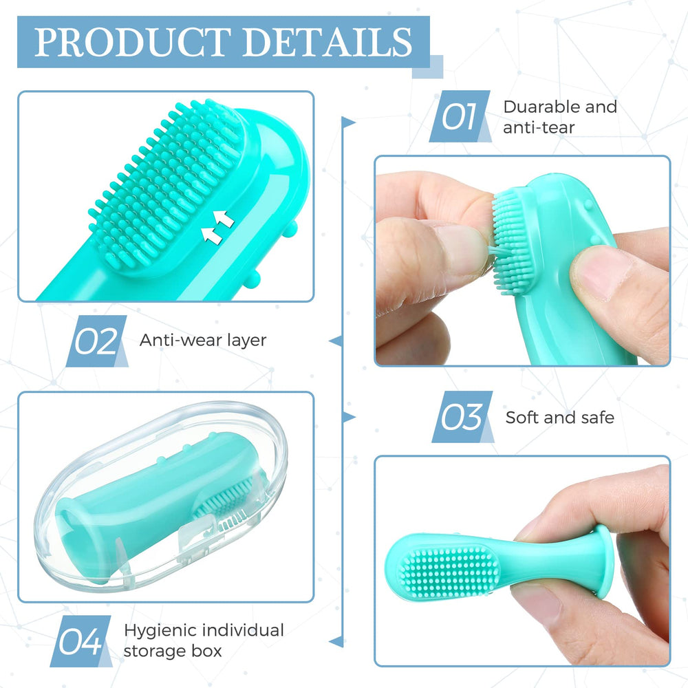 Individually boxed finger toothbrushes ready for gifting or storage