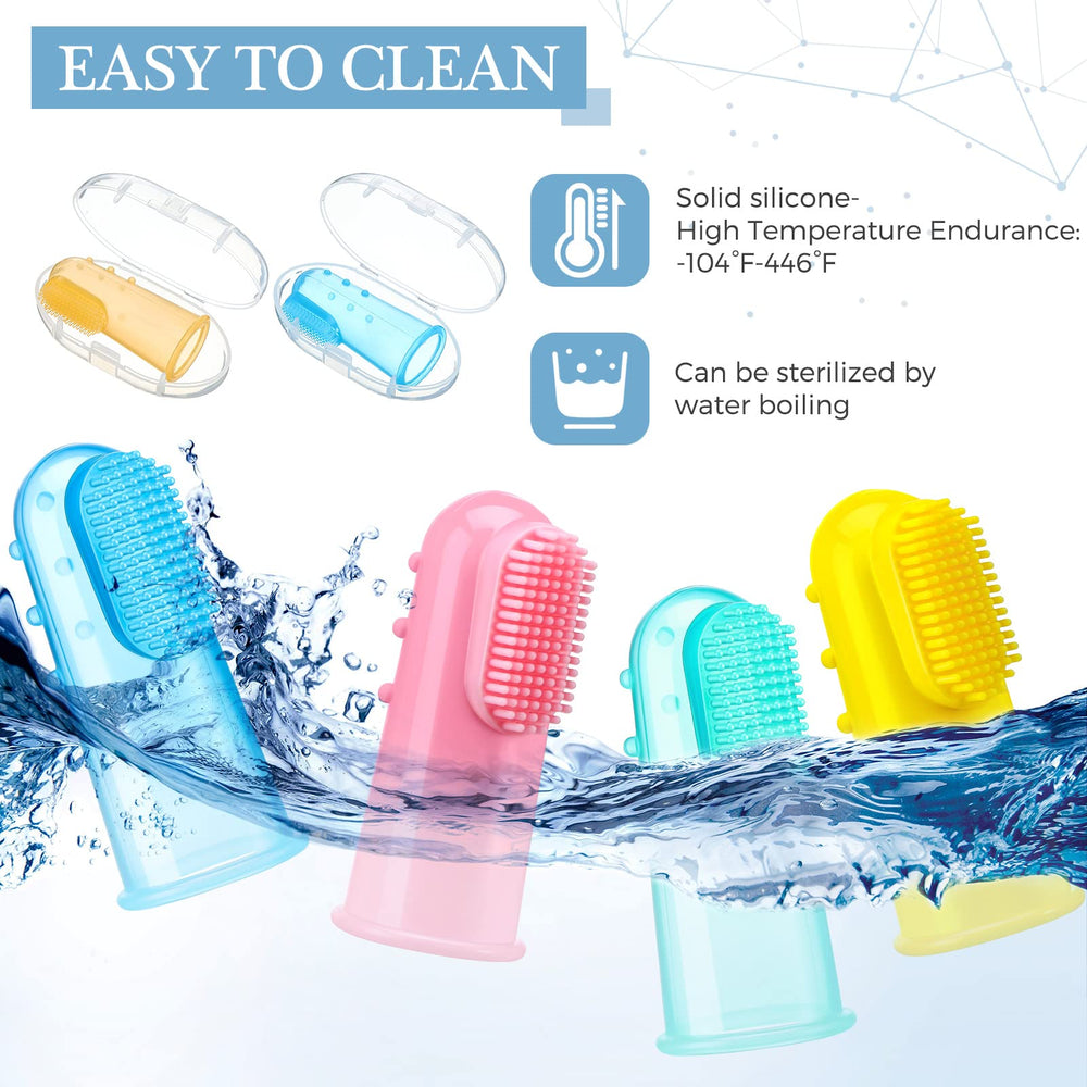 Travel storage case for Zopeal baby finger toothbrushes