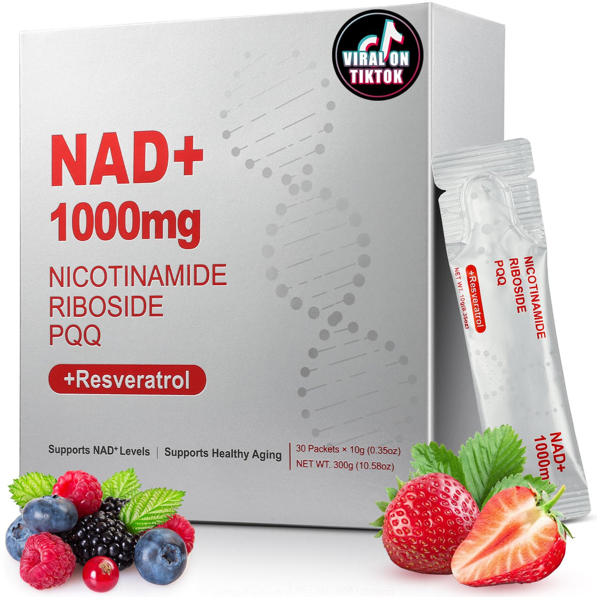 ZOROAHER NAD+ 1000mg Liquid bottle on white background