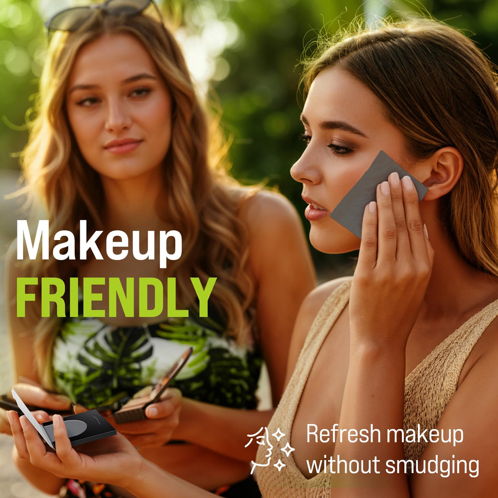 ZOROM'S compact, purse-ready blotting sheets ideal for daily use.