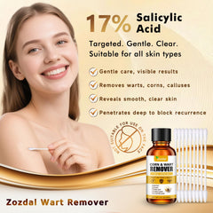 Zozdal bee venom wart remover brush for precise wart application