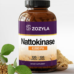 Zozyla Nattokinase 2000 FU 120-capsule bottle (hero image)