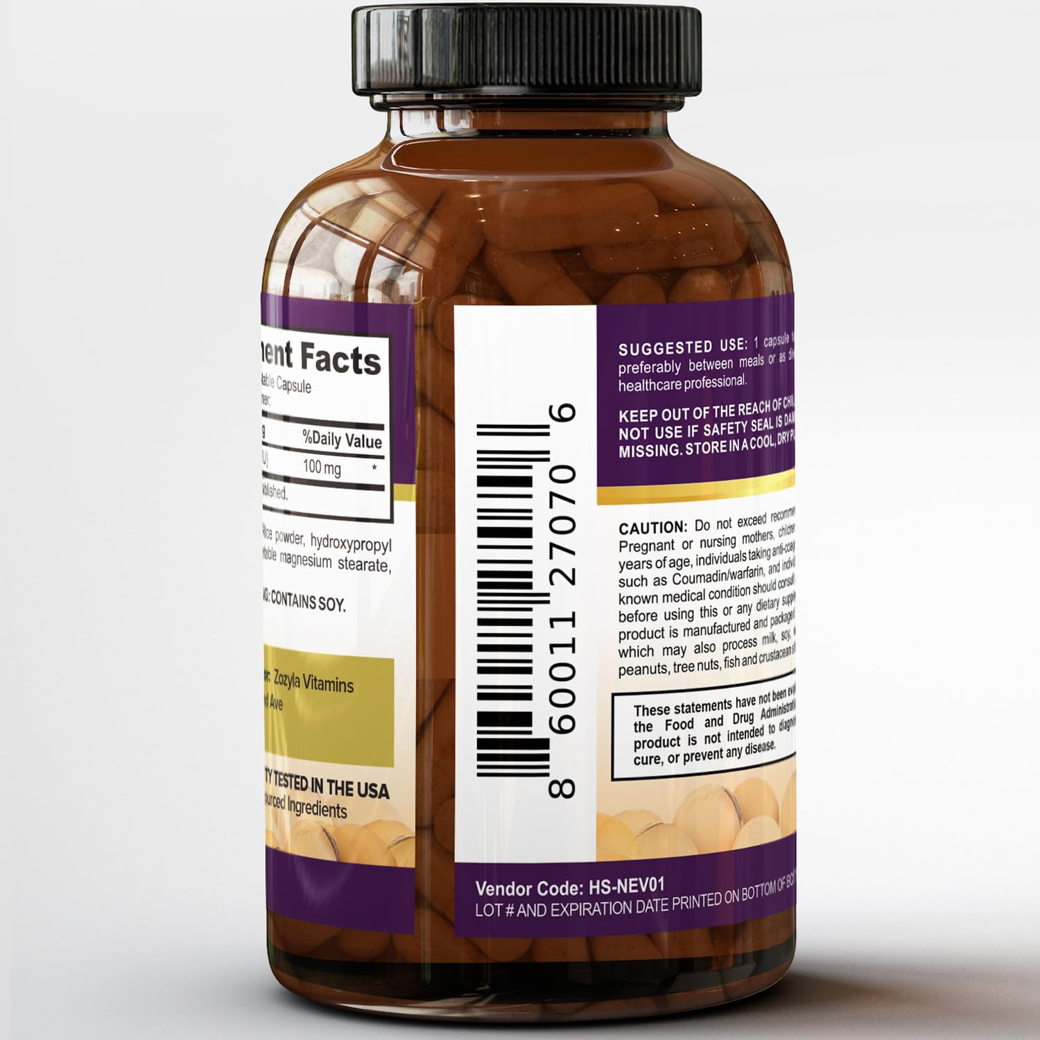 Zozyla Nattokinase product packaging and branding