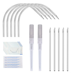 ZS 12pc 16G piercing needles set for professional ear and facial piercings, sterile and precise