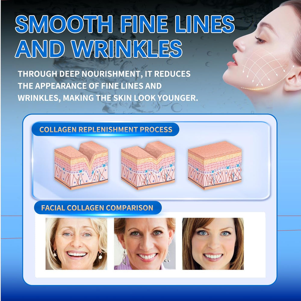 Close-up of hyaluronic acid powder texture