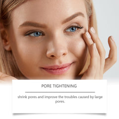 Pores appear refined after applying ZTSGU mask for firmer feel.