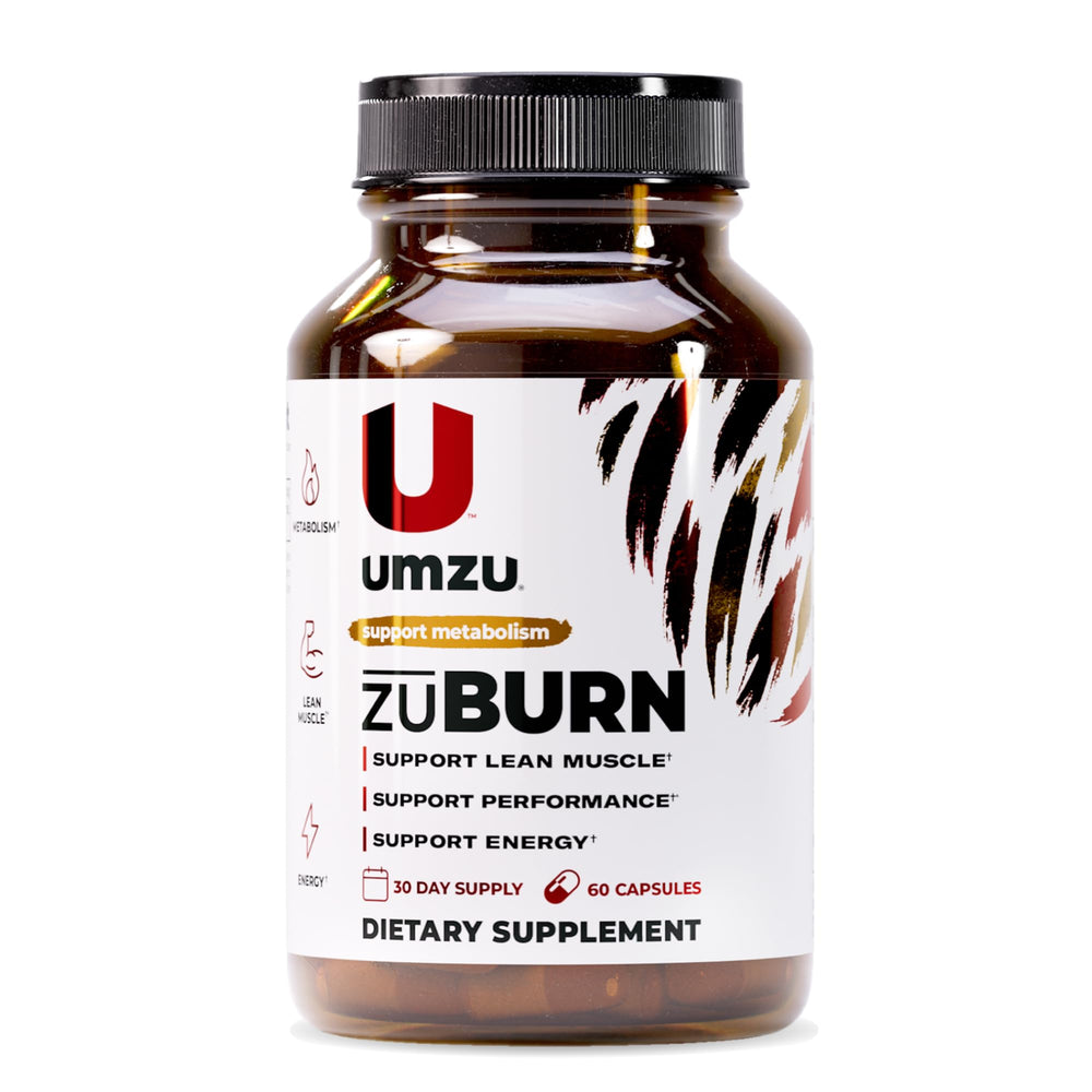 ZuBurn Energy Support bottle packaging assembled in USA