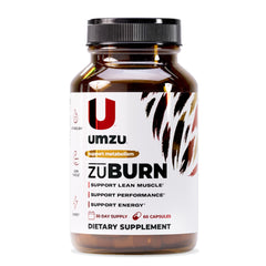 ZuBurn Energy Support bottle packaging assembled in USA