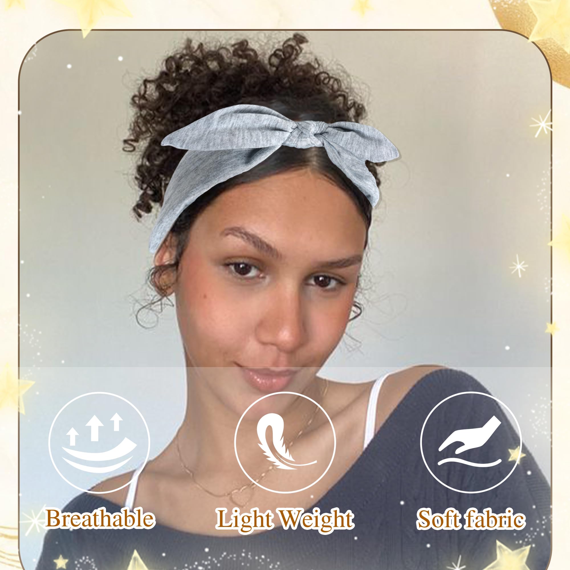 ZUYASEZ knotted turban headband adds stylish flair to casual outfits.