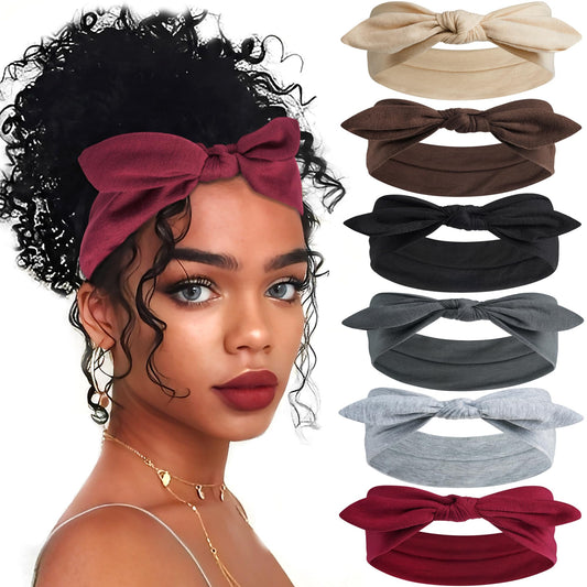 ZUYASEZ short bow headband with front bow for a chic workout look.