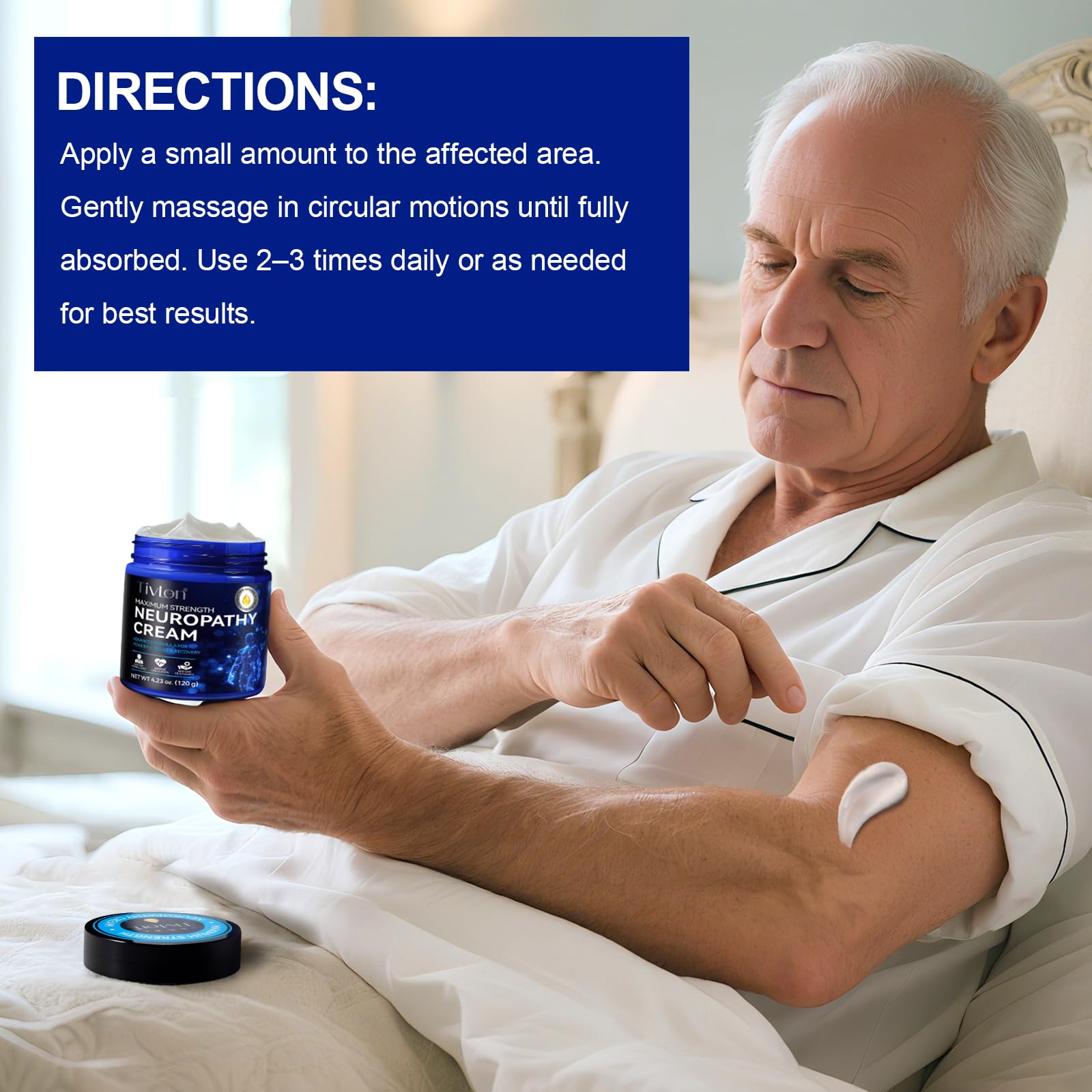 ZVHCFYQR Neuropathy Relief Cream non sticky absorption on skin.